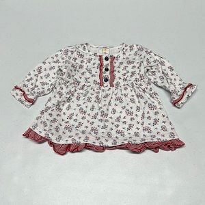 😍 3 for $15 😍 Absorba button up white dress size 3-6M